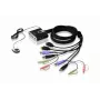ATEN conmutador KVM USB HDMI de 2 puertos con audio, 1920 x 1200 píxeles, WUXGA, 0,72 W, negro