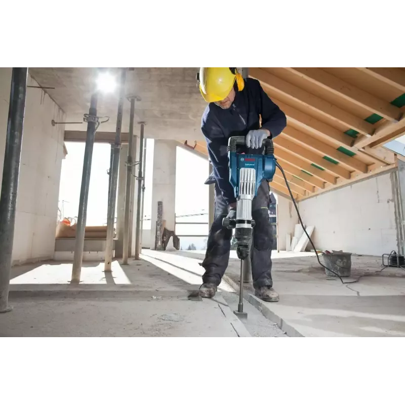 Perforador Bosch GSH11VC negro azul acero inoxidable 1700 W
