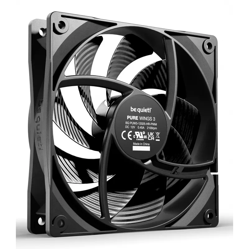 be quiet Pure Wings 3 120mm | PWM high-speed Triple Pack ventilador para caja de ordenador 12 cm negro 3 uds.