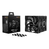 Ventilador para caja de ordenador be quiet! Pure Wings 3 120 mm PWM 1600 RPM 84,8 m³/h 1,45 mmH2O rifle bearing negro pack de 3