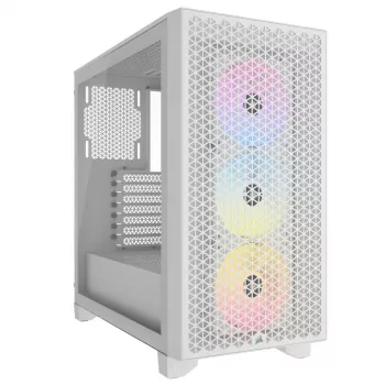 CORSAIR caja de PC semitorre - 3000d RGB Airflow - blanco