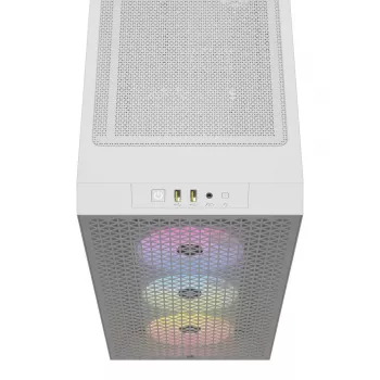 CORSAIR caja de PC semitorre - 3000d RGB Airflow - blanco