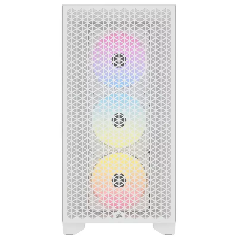 CORSAIR caja de PC semitorre - 3000d RGB Airflow - blanco