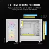 CORSAIR caja de PC semitorre - 3000d RGB Airflow - blanco