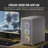 CORSAIR caja de PC semitorre - 3000d RGB Airflow - blanco