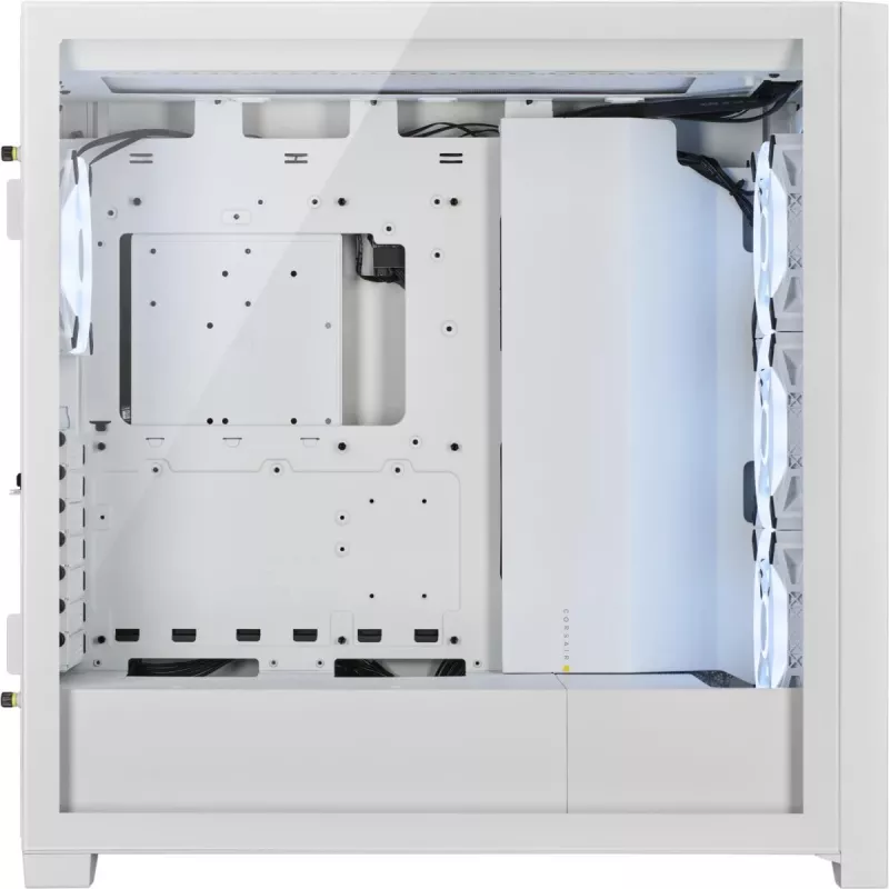 CORSAIR Mid-Tower Smart Case - iCUE 5000X - RGB QL Edition Tempered Glass True - Blanco