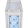 CORSAIR Mid-Tower Smart Case - iCUE 5000X - RGB QL Edition Tempered Glass True - Blanco