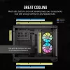 CORSAIR Caja de PC - Icue Link 2500x RGB Micro ATX Dual Chamber Negro