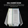 CORSAIR Caja de PC – iCUE LINK 2500X RGB Micro-ATX Dual-Chamber Blanco