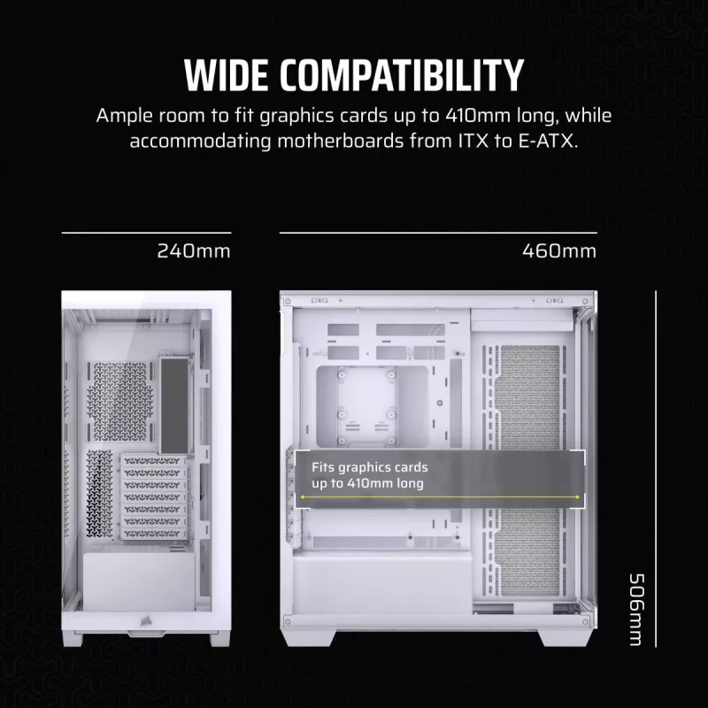 CORSAIR Caja de PC - 3500X Mid-Tower - Blanco