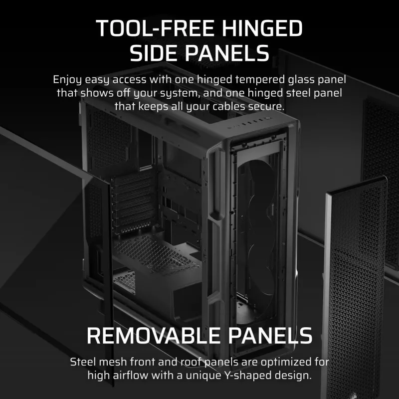 CORSAIR Caja de PC - 5000T Mid-Tower High-Performance