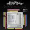 CORSAIR Caja de PC - Frame 5000D RS High-Airflow Mid-Tower Caja de PC - Blanco