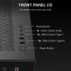 Caja de PC Midi-Tower CORSAIR 3500X RS-R ARGB — Negro, cristal templado, compatible con ATX/EATX/Micro-ITX, 3 ventiladores frontales de 120 mm