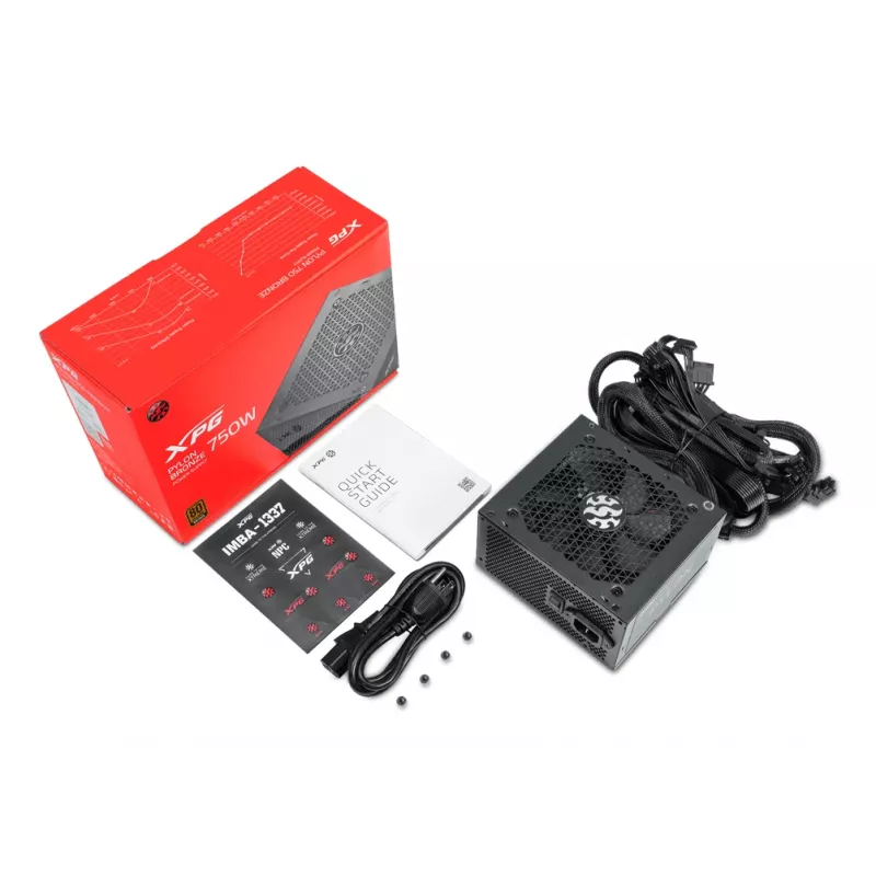 XPG PYLON 750W Fuente de alimentación, 750 W, 100 - 240 V, 50/60 Hz, 10 - 5 A, Activa, 120 W