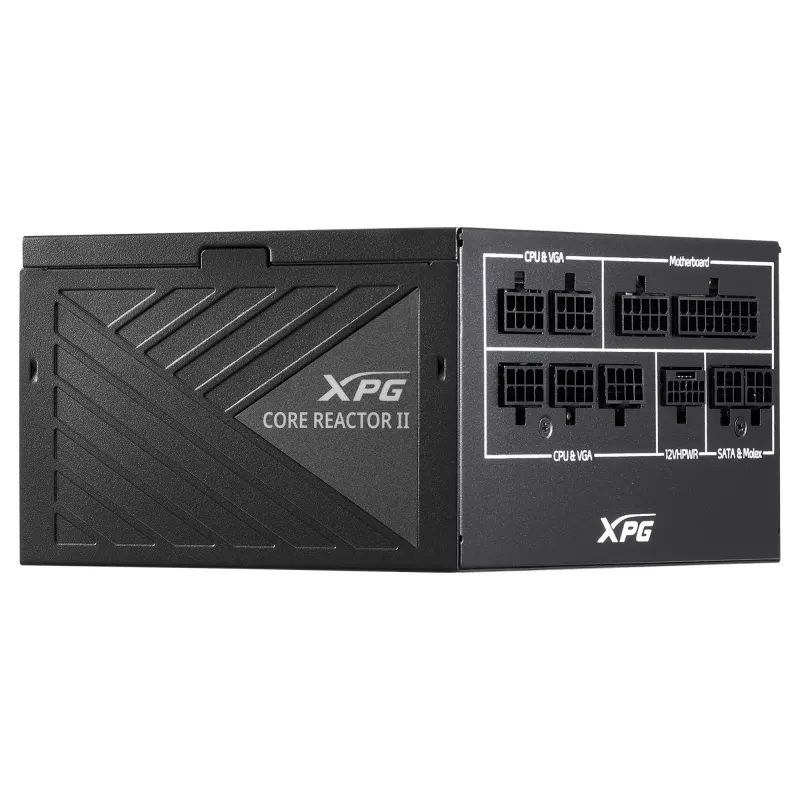 Fuente de alimentación ADATA XPG COREREACTOR II 1000W, ATX 3.0, 80 PLUS Gold, totalmente modular, 100–240 V, 50/60 Hz, negra