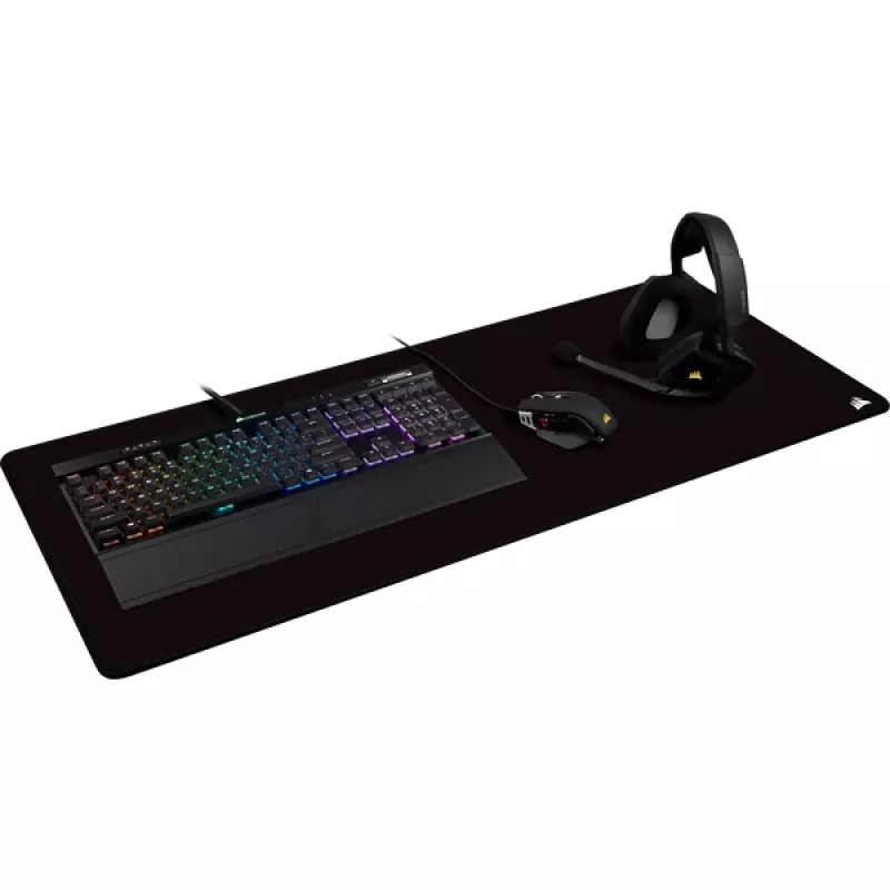 Alfombrilla gaming CORSAIR - Mm350 Pro Premium, superficie de tela resistente a derrames, Negro - Extended XL