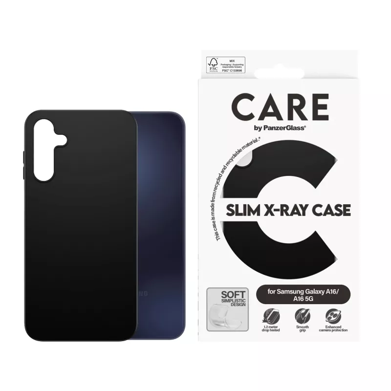 PanzerGlass CARE™ by ® Funda negra Samsung Galaxy A16 4G | A16 5G