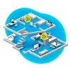Mesh Set 7530 AX + 1200 AX Dualband (2,4 GHz / 5 GHz) Wi-Fi 6 (802.11ax) rojo, blanco 4 3G interno
