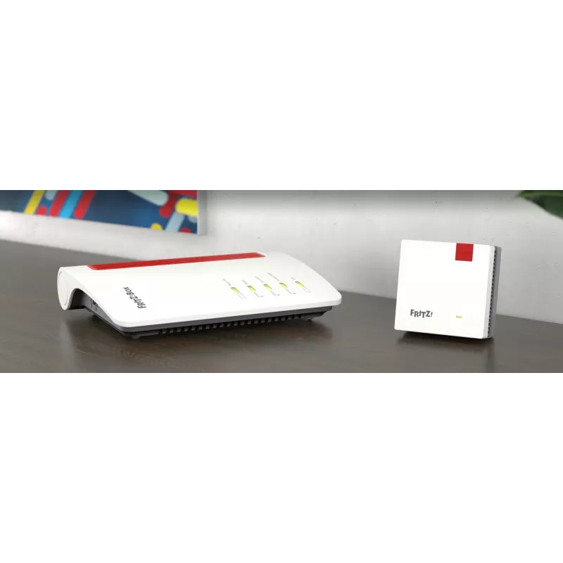 Mesh Set 7530 AX + 1200 AX Dualband (2,4 GHz / 5 GHz) Wi-Fi 6 (802.11ax) rojo, blanco 4 3G interno