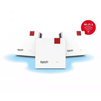 Mesh Set 1600 Dualband (2,4 GHz / 5 GHz) Wi-Fi 6 (802.11ax) rojo, blanco 1 interno