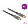 DELOCK Cable HDMI óptico activo – conector macho A – conector macho A – 8K 60 Hz – 10 m – negro