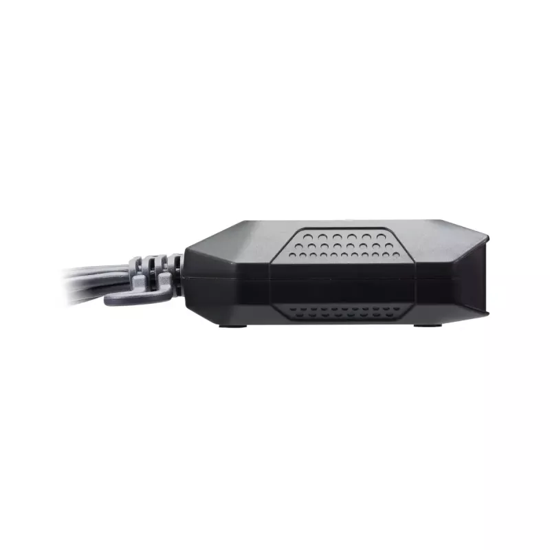 ATEN Conmutador KVM HDMI USB 4K de 2 puertos con mando a distancia para selección de puertos