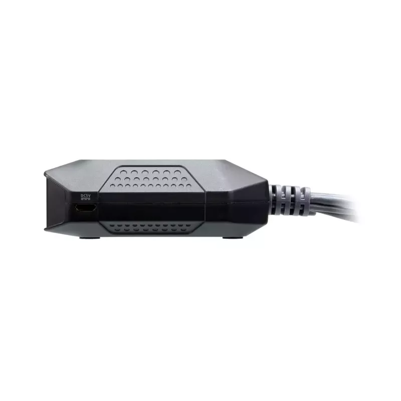 ATEN Conmutador KVM HDMI USB 4K de 2 puertos con mando a distancia para selección de puertos