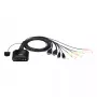 ATEN Conmutador KVM HDMI USB 4K de 2 puertos con mando a distancia para selección de puertos