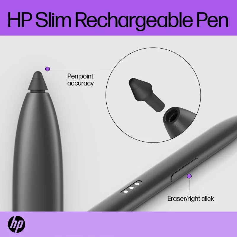 Lápiz recargable fino HP Lápiz recargable fino HP Negro Batería integrada