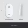 Teclado y ratón inalámbricos finos LOGITECH Combo Mk470 - Offwhite - Azerty Francés