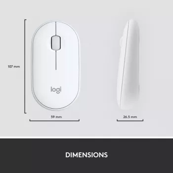 Teclado y ratón inalámbricos finos LOGITECH Combo Mk470 - Offwhite - Azerty Francés
