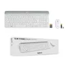 Teclado y ratón inalámbricos finos LOGITECH Combo Mk470 - Offwhite - Azerty Francés