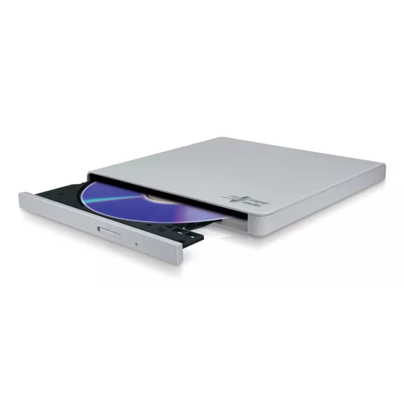 HITACHI-LG DATA STORAGE Grabador de DVD portátil ultrafino - Gp57eb40 - USB 2.0 - White