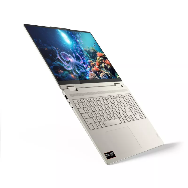 Lenovo Yoga 7 2-in-1 16AKP10 Copilot+ PC AMD Ryzen™ AI 7 350 Híbrido (2-in-1) 40,6 cm (16 inch) Pantalla táctil 2.8K 16 GB LPDDR5x-SDRAM 1 TB SSD Wi-Fi 7 (802.11be) Windows 11 Home Alemán Gris