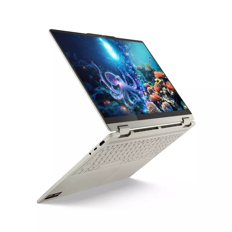 Lenovo Yoga 7 2-in-1 16AKP10 Copilot+ PC AMD Ryzen™ AI 7 350 Híbrido (2-in-1) 40,6 cm (16 inch) Pantalla táctil 2.8K 16 GB LPDDR5x-SDRAM 1 TB SSD Wi-Fi 7 (802.11be) Windows 11 Home Alemán Gris