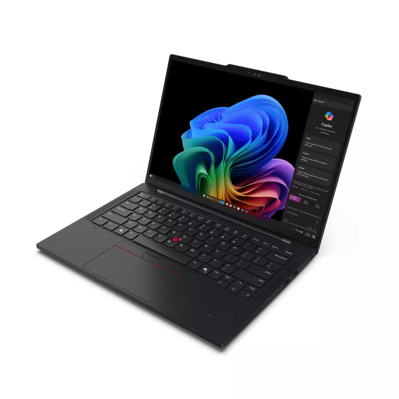 Lenovo ThinkPad T14s Gen 6 (Snapdragon) Copilot+ PC X1E-78-100 Portátil 35,6 cm (14 inch) WUXGA 32 GB LPDDR5x-SDRAM 1 TB SSD Wi-Fi 7 (802.11be) Windows 11 Pro Alemán Negro