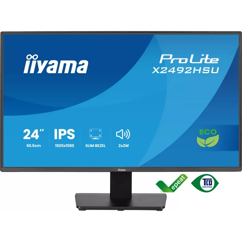 Monitor iiyama ProLite X2492HSU-B1 60,5 cm (23,8 inch) 1920 x 1080 píxeles Full HD LED Negro