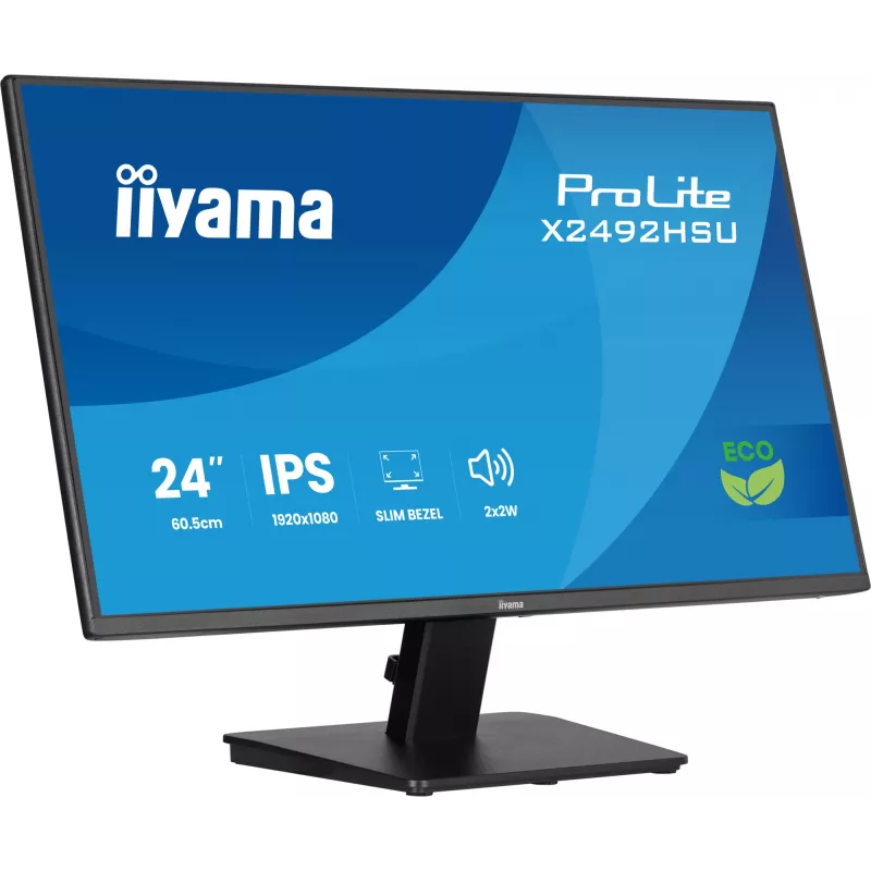 Monitor iiyama ProLite X2492HSU-B1 60,5 cm (23,8 inch) 1920 x 1080 píxeles Full HD LED Negro