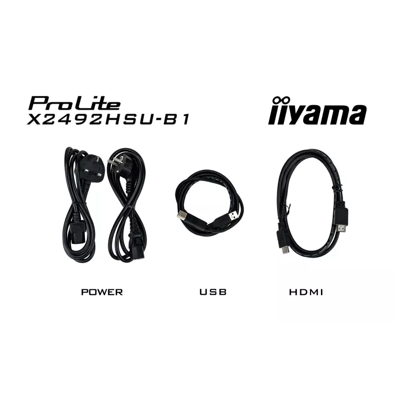 Monitor iiyama ProLite X2492HSU-B1 60,5 cm (23,8 inch) 1920 x 1080 píxeles Full HD LED Negro