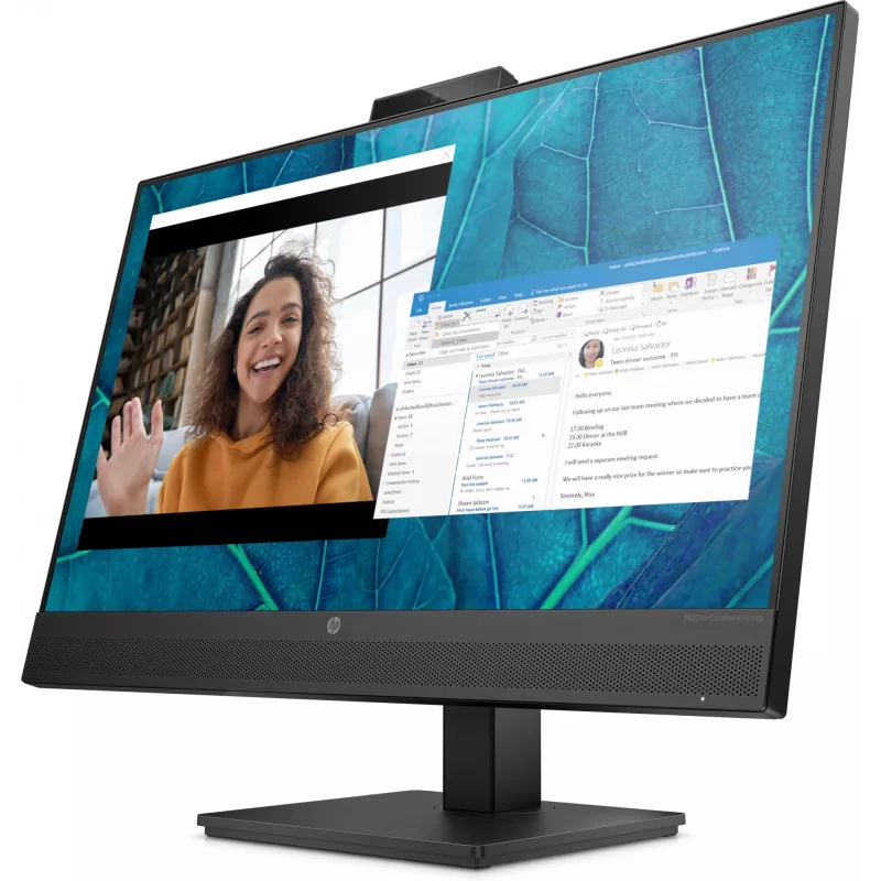 HP M27m monitor para conferencias 27 pulgadas (68,6 cm) Full HD 1920 x 1080 IPS 75 Hz, HDMI, DisplayPort, USB-C, altavoces, negro