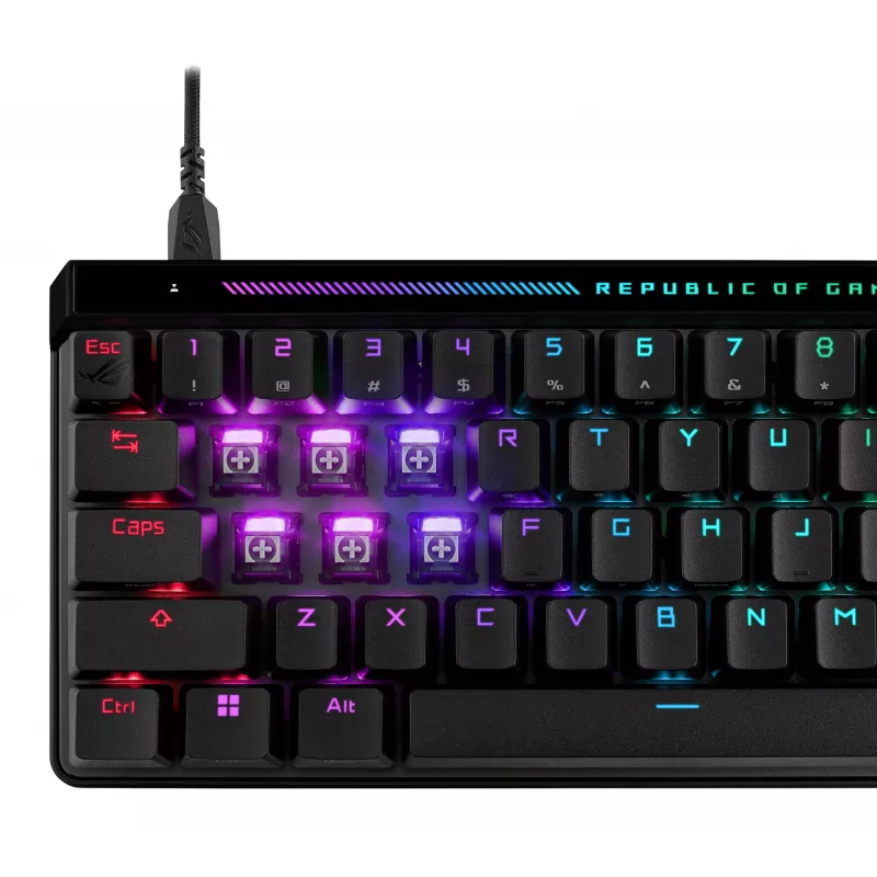 ASUS ROG Falchion Ace HFX Teclado Gaming USB QWERTZ Alemán Negro