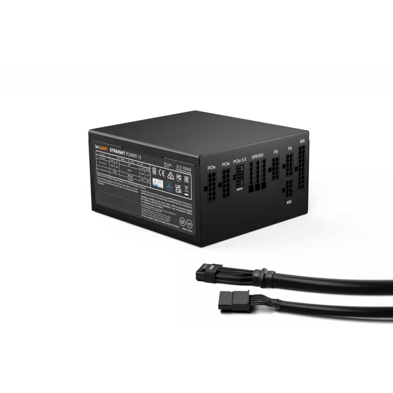 be quiet! BN338 fuente de alimentación 1000 W 20+4 pin ATX ATX negro