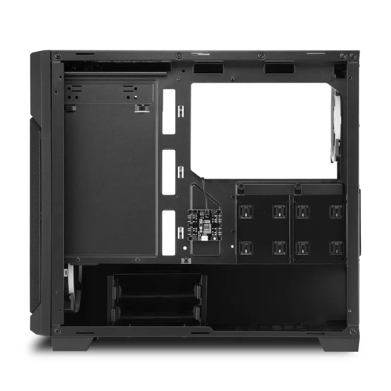 Caja de torre SHARKOON - V1000 RGB Micro Tower negra