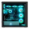 ARCTIC Xtender VG (Mirror Black) Caja de PC E-ATX premium con soporte vertical para GPU
