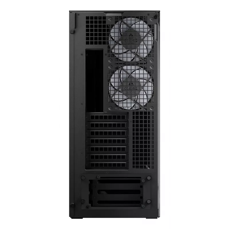 ARCTIC Xtender VG (Mirror Black) Caja de PC E-ATX premium con soporte vertical para GPU