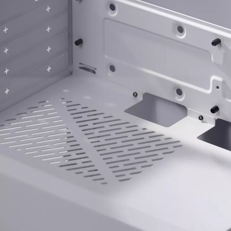 Caja de PC Cooler Master Elite 302 blanca mATX con 3 ventiladores ARGB de 120mm