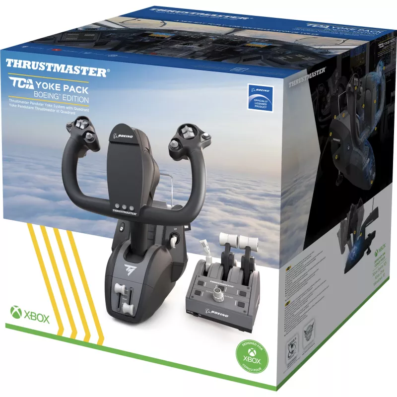 Thrustmaster TCA Yoke Pack Boeing Edition negro, gris USB Fightstick PC, Xbox, Xbox One, Xbox One S, Xbox One X, Xbox Series S, Xbox Series X