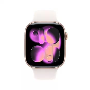 Smartwatch Apple Watch Series 11 GPS + Cellular 46mm caja de aluminio oro rosa correa deportiva Light Blush M/L