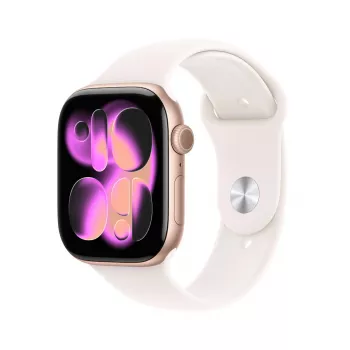 Smartwatch Apple Watch Series 11 GPS + Cellular 46mm caja de aluminio oro rosa correa deportiva Light Blush M/L