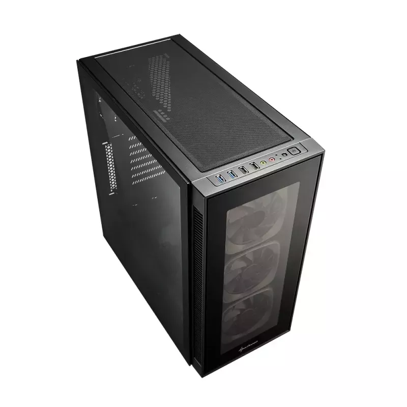 Caja de PC Sharkoon TG6 RGB Midi Tower negra